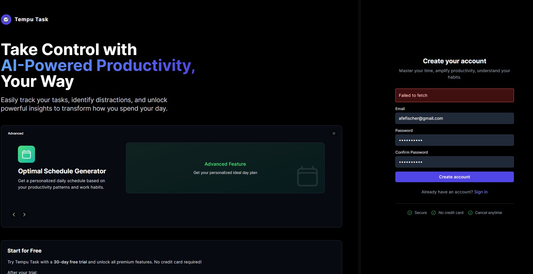 TempuTask - Task Management Platform