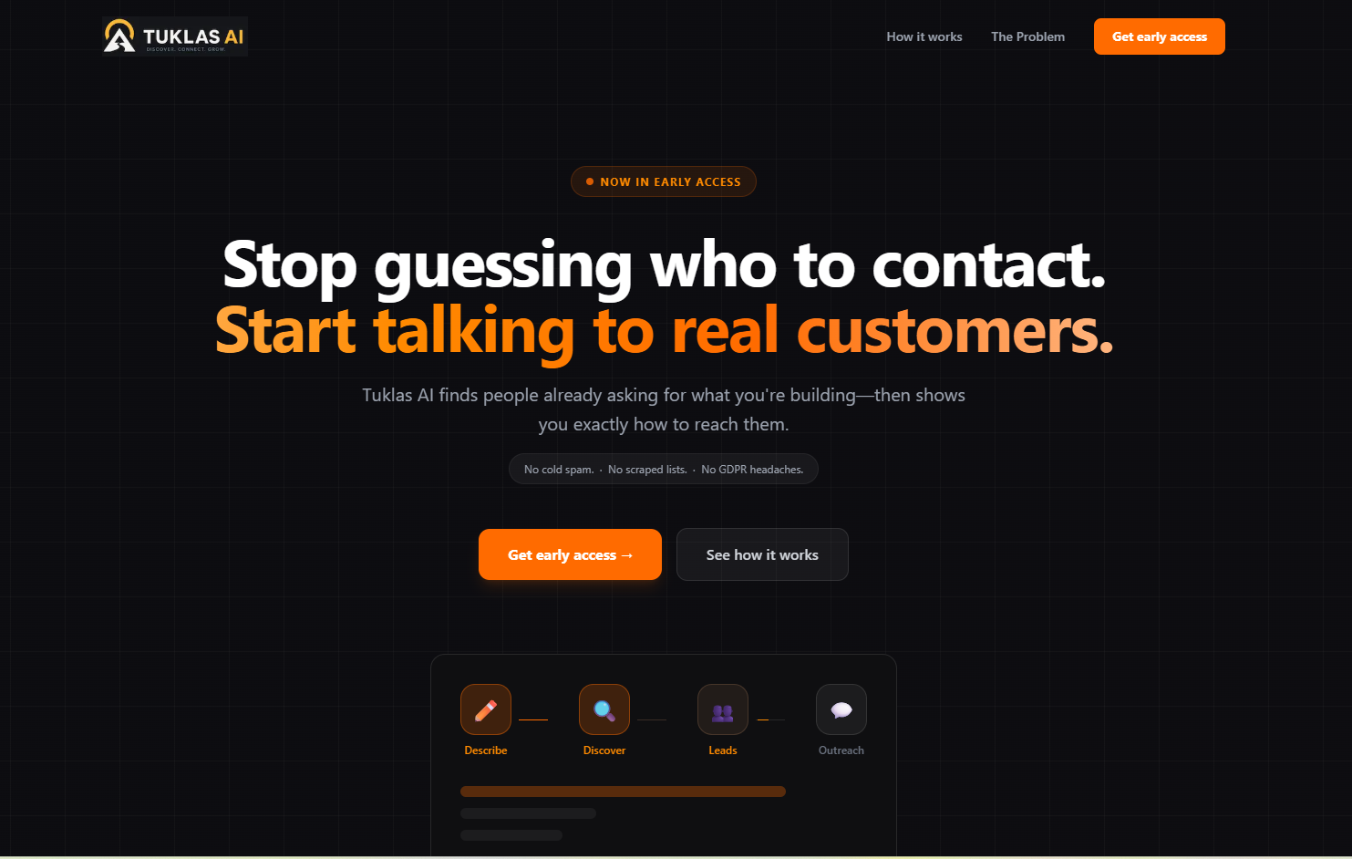 Tuklas AI - Privacy-first Lead Discovery